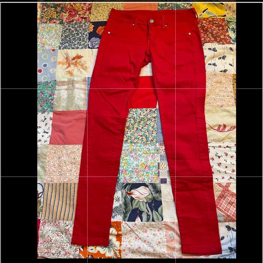 MNG Jeans Beautiful Red Color Size 2